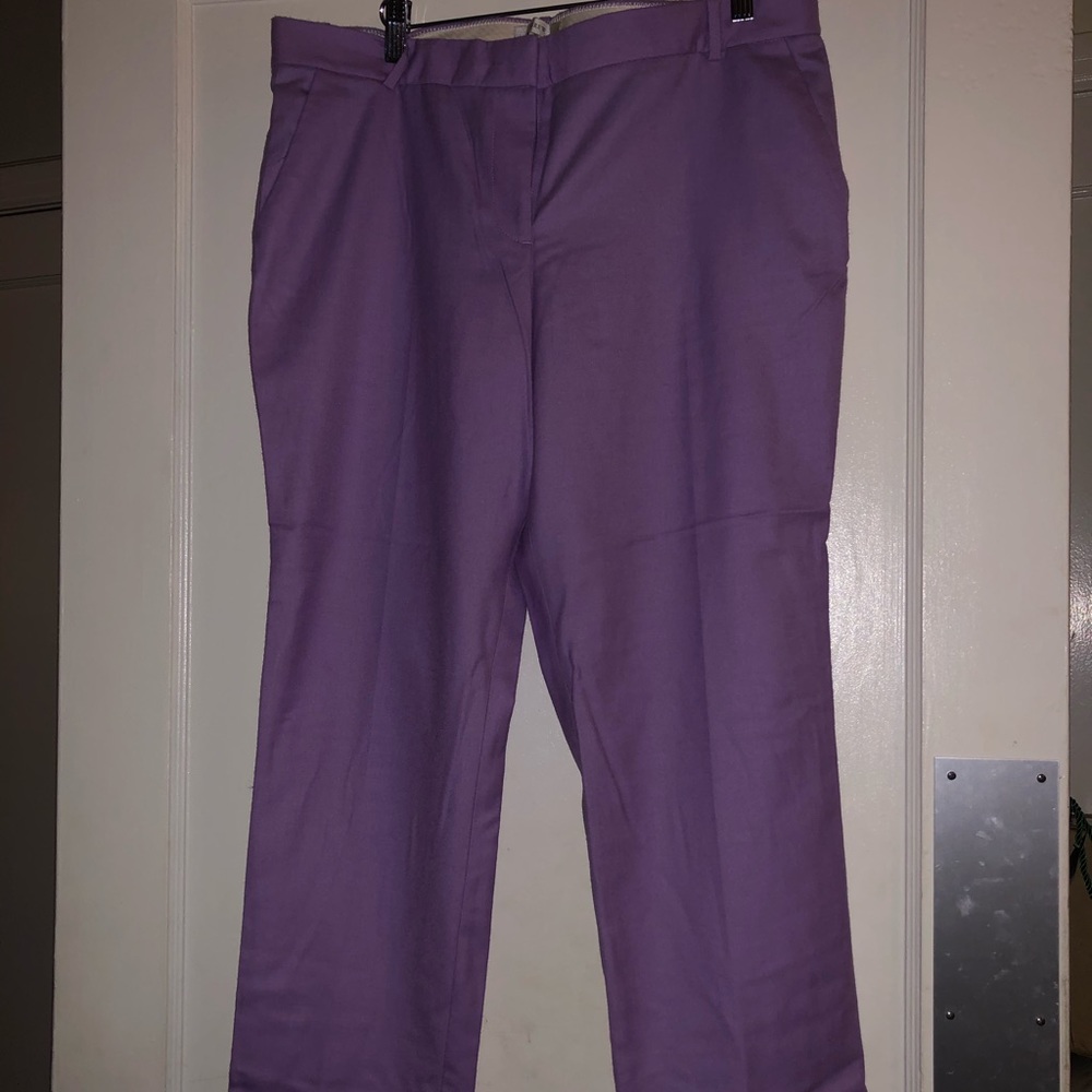J. Crew ankle trousers.